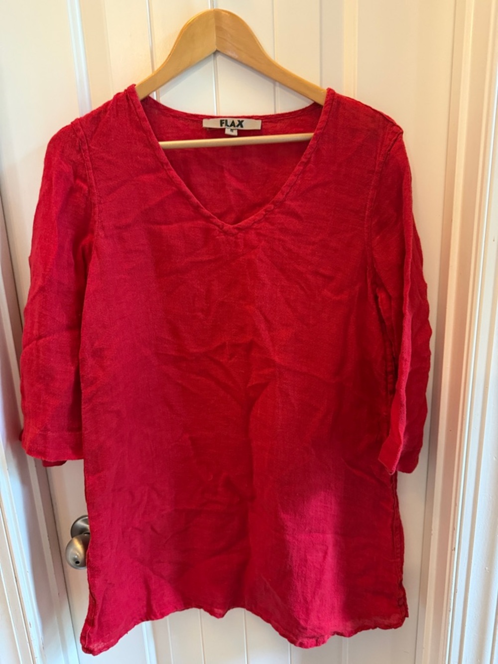 Flax linen tunic top
